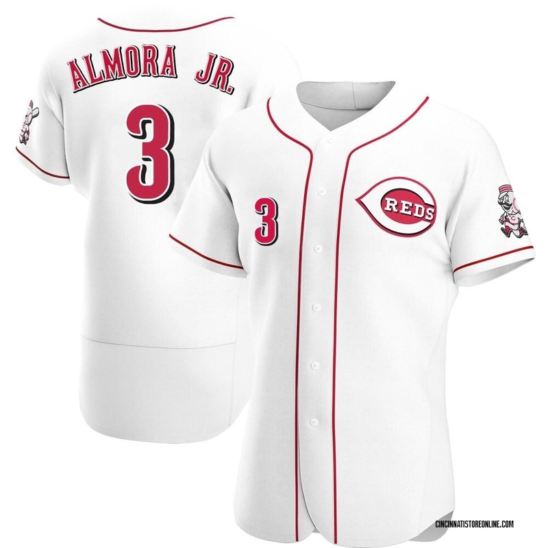 Albert Almora Jr. Men's Cincinnati Reds Home Jersey - White Authentic