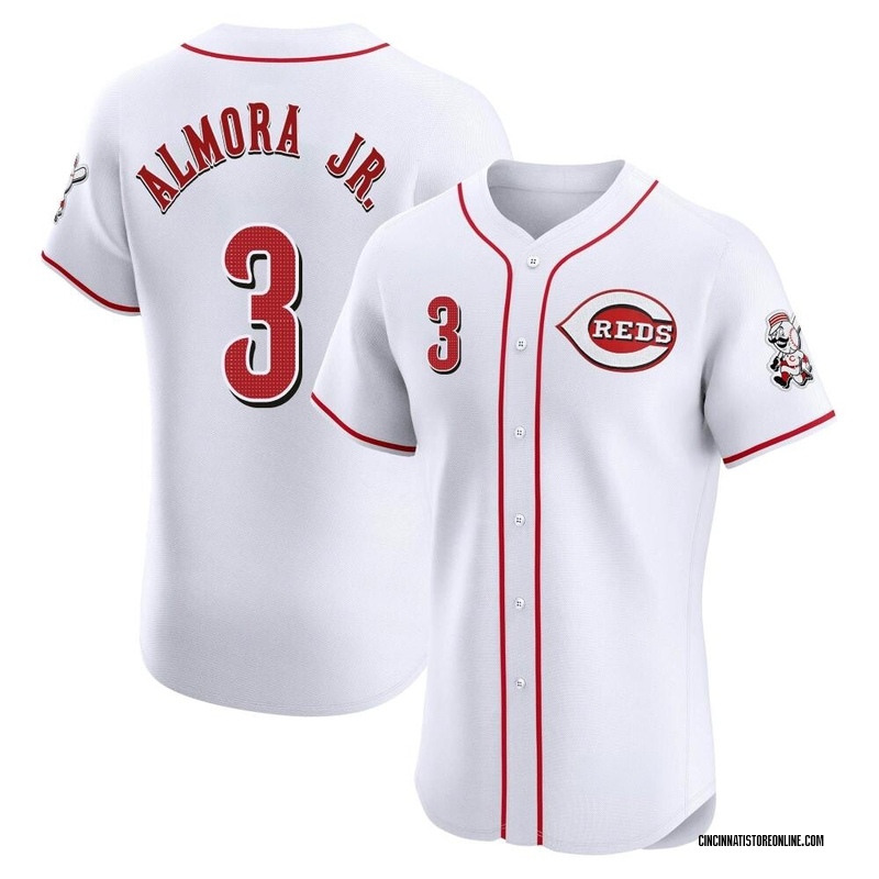 Albert Almora Jr. Men's Cincinnati Reds Home Jersey - White Elite