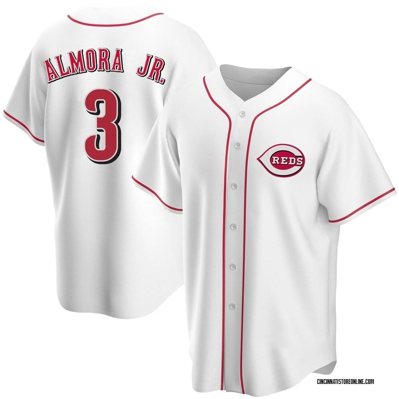 Albert Almora Jr. Men's Cincinnati Reds Home Jersey - White Replica