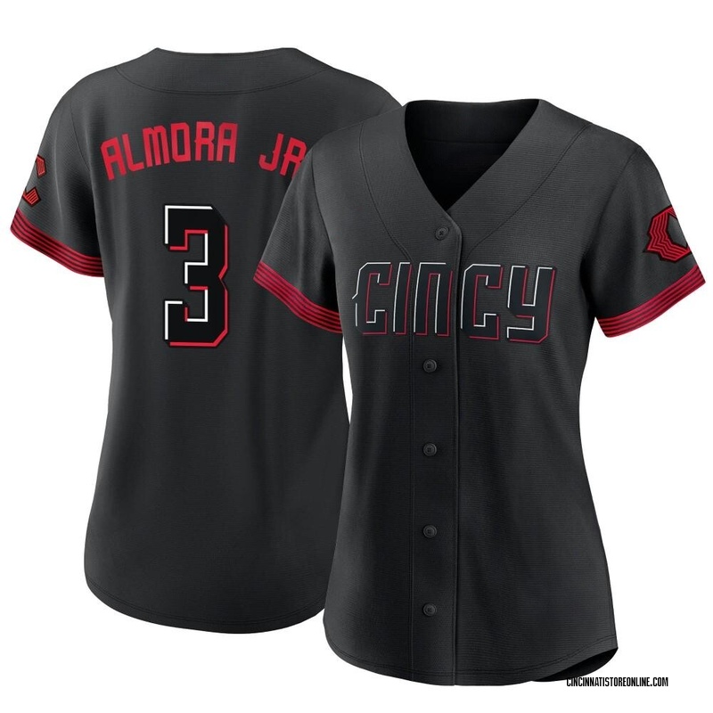 Albert Almora Jr. Women's Cincinnati Reds 2023 City Connect Jersey - Black Authentic