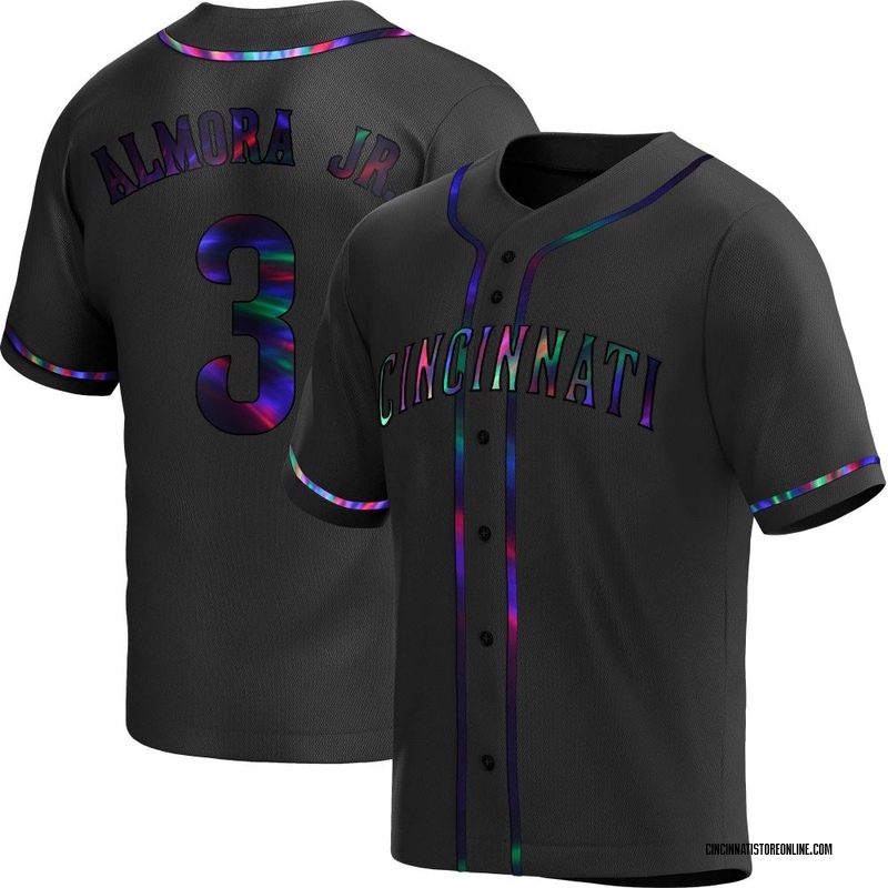 Albert Almora Jr. Youth Cincinnati Reds Alternate Jersey - Black Holographic Replica