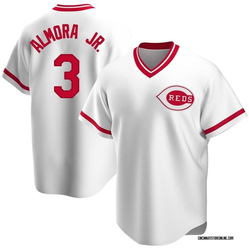 Albert Almora Jr. Youth Cincinnati Reds Home Cooperstown Collection Jersey - White Replica