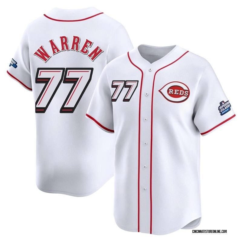 Art Warren Men's Cincinnati Reds 2025 Speedway Classic Alternate Jersey - White Limited