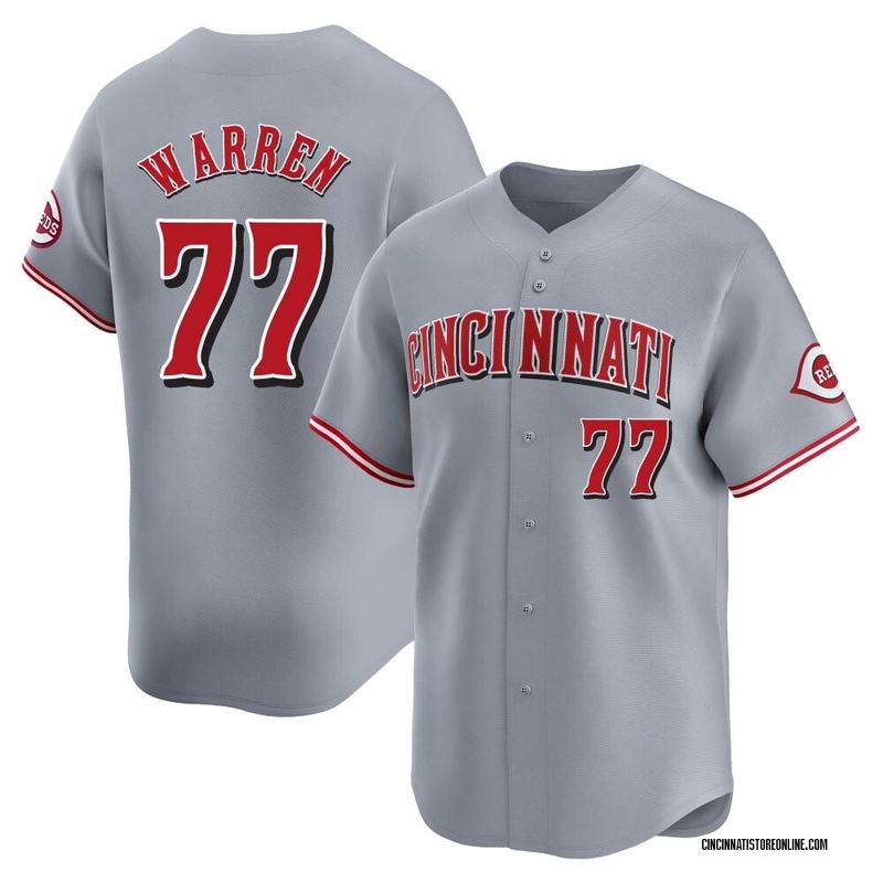 Art Warren Men's Cincinnati Reds Away Jersey - Gray Limited