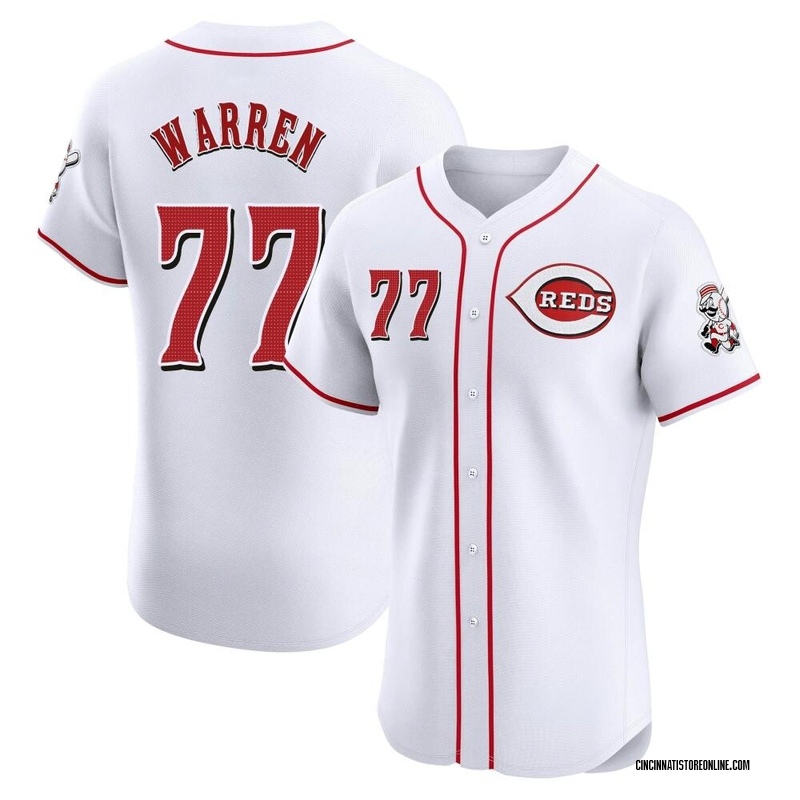 Art Warren Men's Cincinnati Reds Home Jersey - White Elite