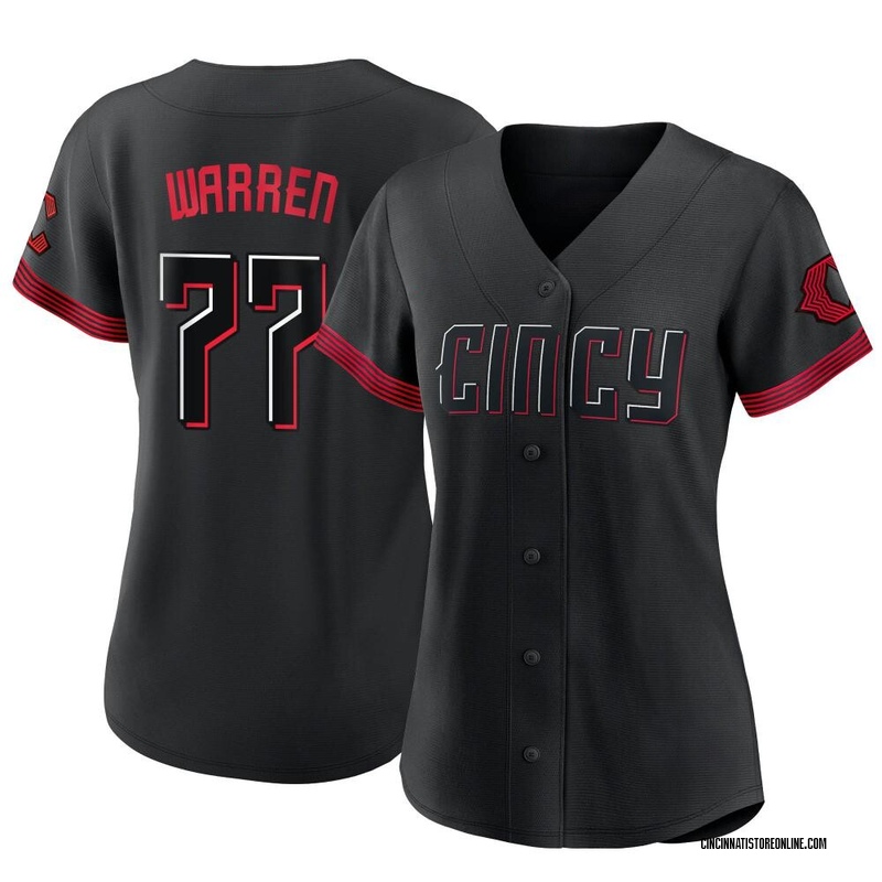 Art Warren Women's Cincinnati Reds 2023 City Connect Jersey - Black Authentic
