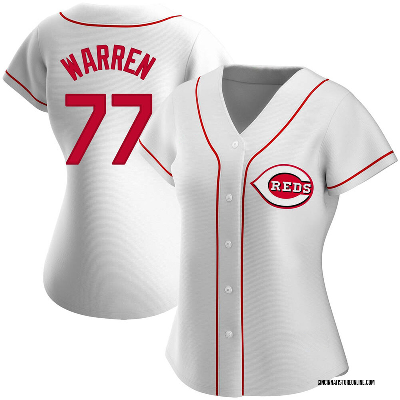 Art Warren Women's Cincinnati Reds Home Jersey - White Authentic