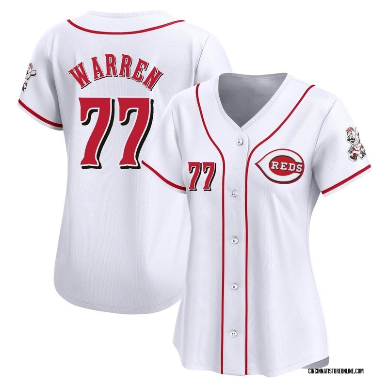 Art Warren Women's Cincinnati Reds Home Jersey - White Limited