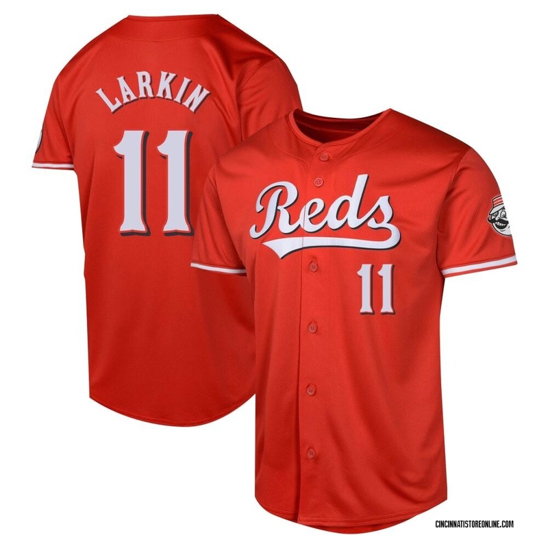 Barry Larkin Men's Cincinnati Reds Alternate Jersey - Red Limited
