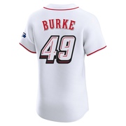 Brock Burke Men's Cincinnati Reds 2025 Speedway Classic Alternate Jersey - White Elite