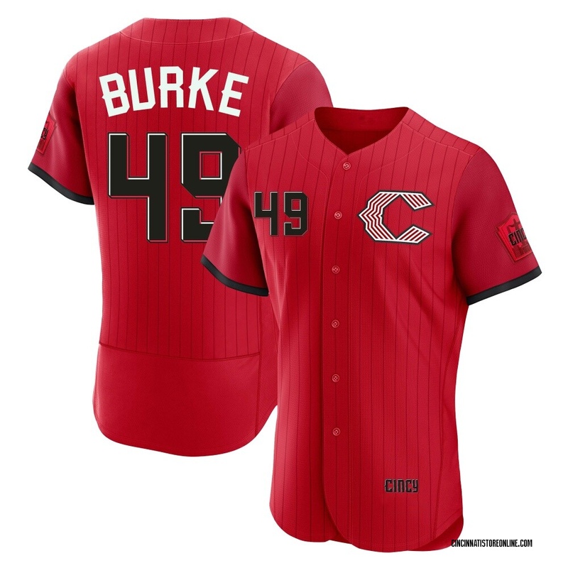 Brock Burke Men's Cincinnati Reds 2026 City Connect Stadium Jersey - Red Authentic
