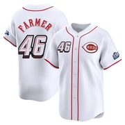 Buck Farmer Men's Cincinnati Reds 2025 Speedway Classic Alternate Jersey - White Limited