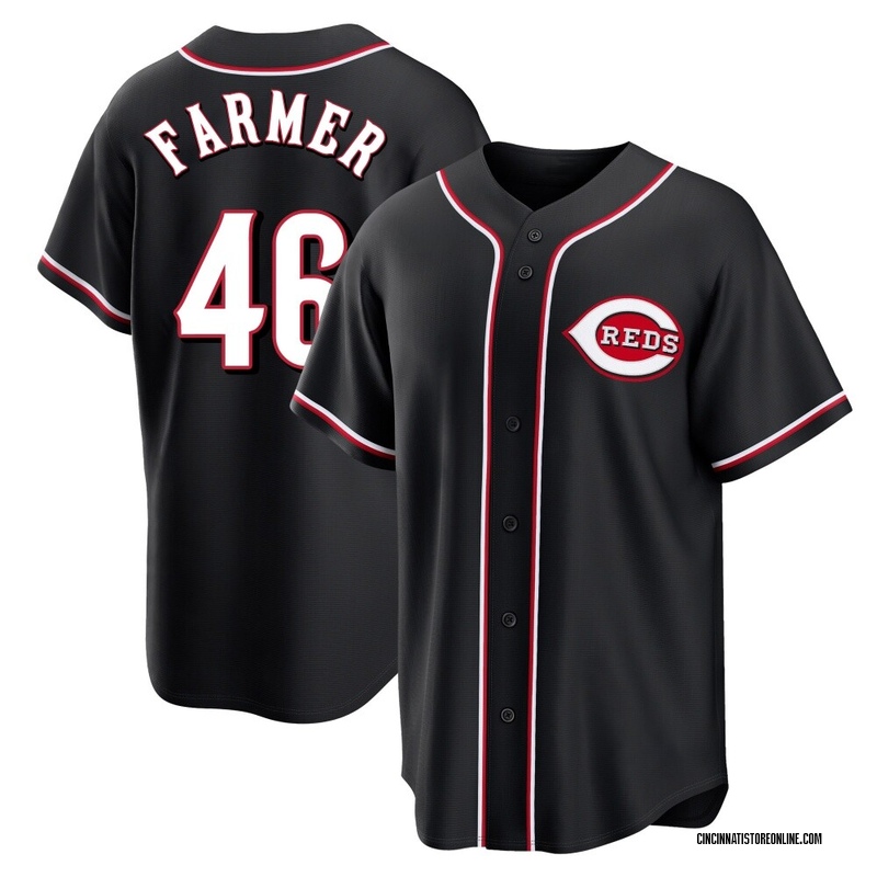 Buck Farmer Men's Cincinnati Reds Fashion Out Jersey - Black Replica