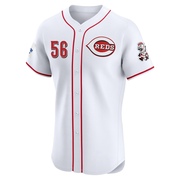 Chris Paddack Men's Cincinnati Reds Home Patch Jersey - White Elite