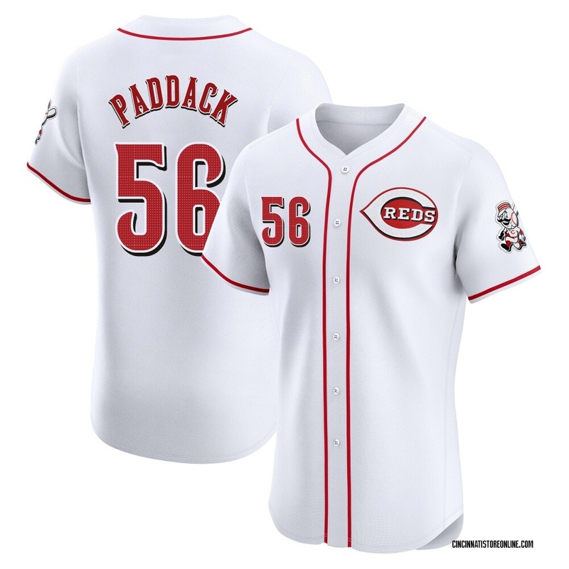 Chris Paddack Men's Cincinnati Reds Home Patch Jersey - White Elite