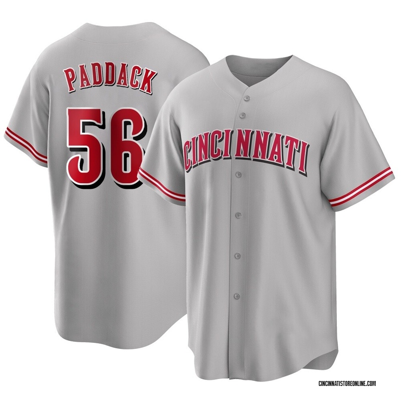 Chris Paddack Men's Cincinnati Reds Road Jersey - Gray Replica