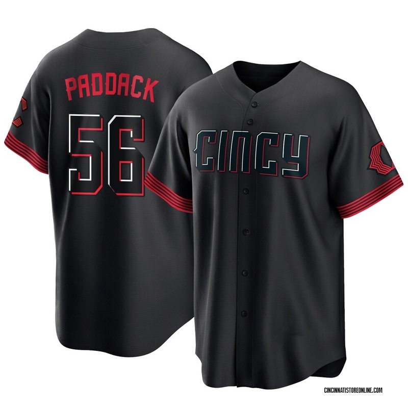 Chris Paddack Youth Cincinnati Reds 2023 City Connect Jersey - Black Replica