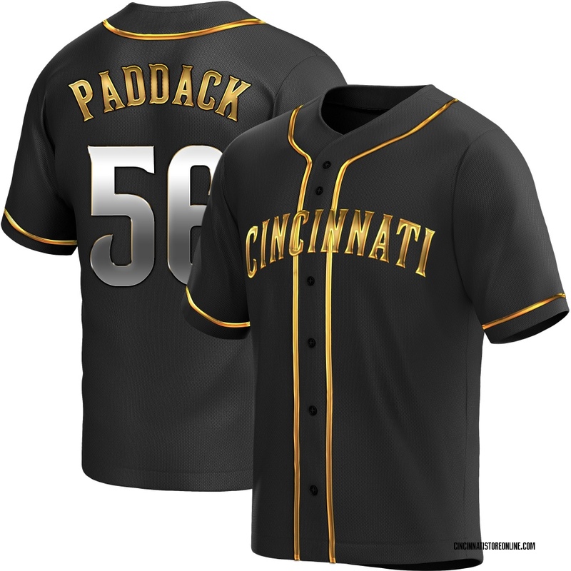 Chris Paddack Youth Cincinnati Reds Alternate Jersey - Black Golden Replica