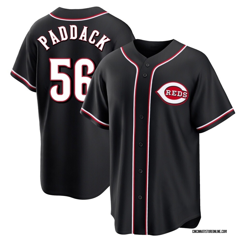 Chris Paddack Youth Cincinnati Reds Fashion Out Jersey - Black Replica