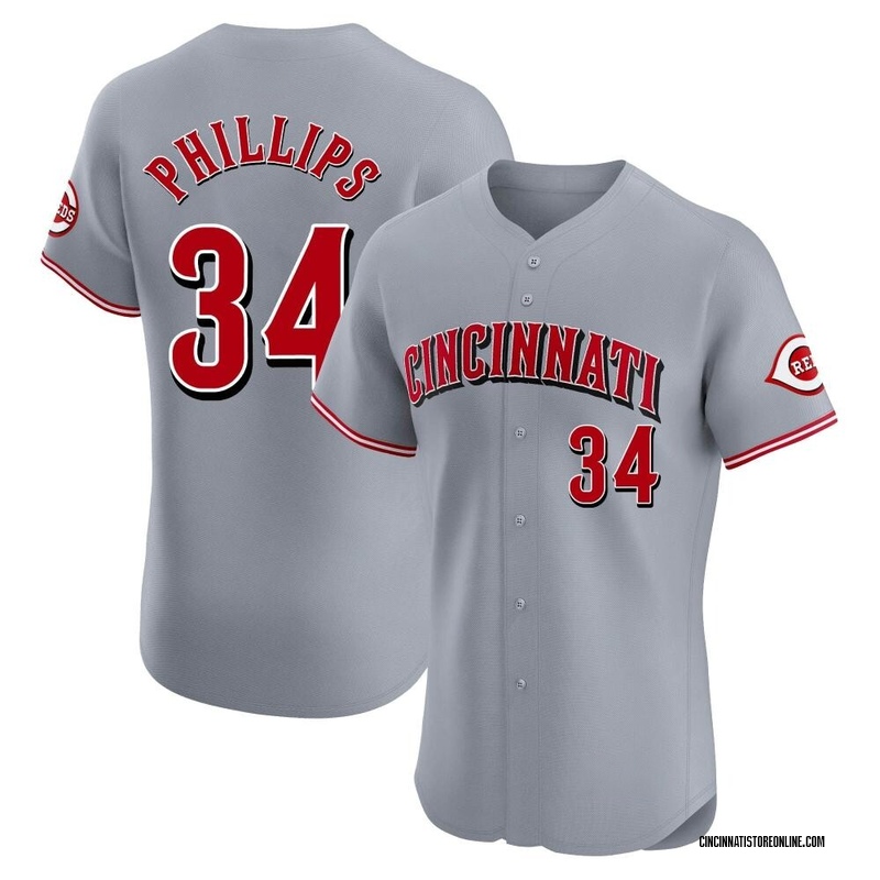 CINCINNATI REDS PHILLIPS ユニフォーム Cincinnati Reds Jersey Men's XL Red #4 Brandon Phillips MLB