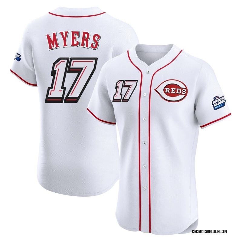 Dane Myers Men's Cincinnati Reds 2025 Speedway Classic Alternate Jersey - White Elite