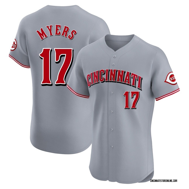Dane Myers Men's Cincinnati Reds Road Jersey - Gray Elite