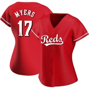 Dane Myers Women's Cincinnati Reds Alternate Jersey - Red Authentic