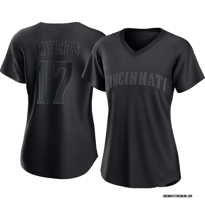 Dane Myers Women's Cincinnati Reds Pitch Fashion Jersey - Black Replica
