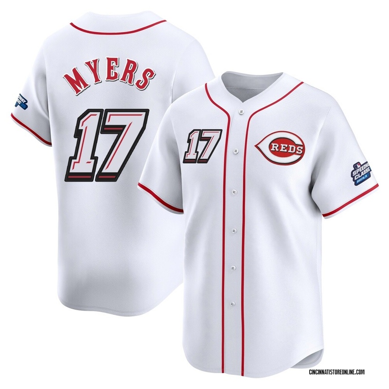Dane Myers Youth Cincinnati Reds 2025 Speedway Classic Alternate Jersey - White Limited