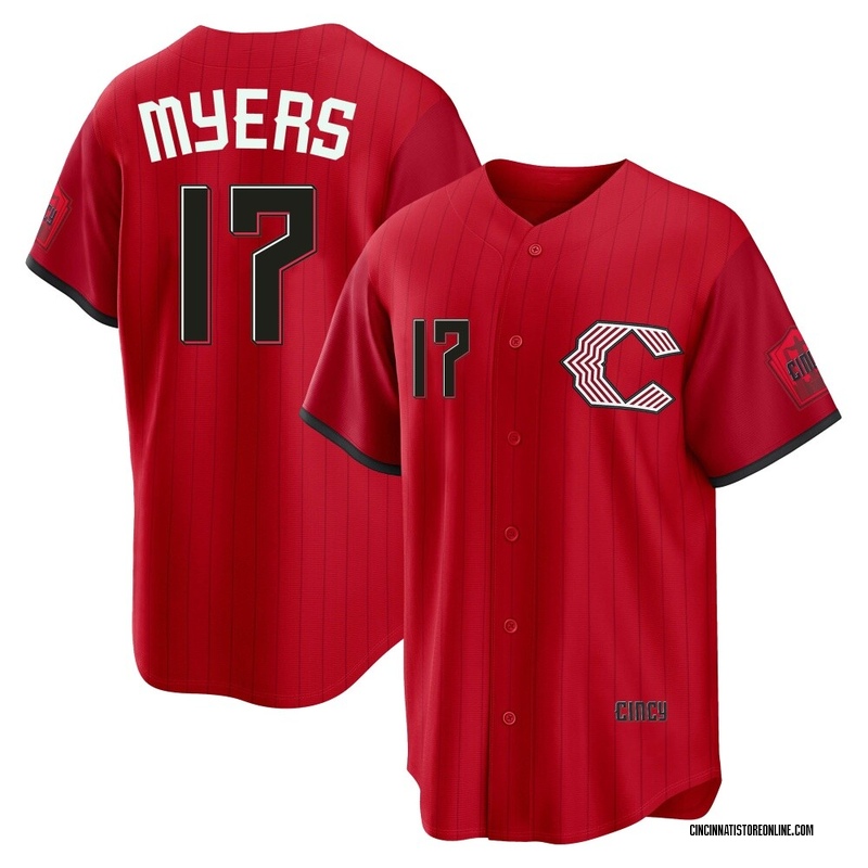 Dane Myers Youth Cincinnati Reds 2026 City Connect Stadium Jersey - Red Limited