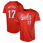 Dane Myers Youth Cincinnati Reds Alternate Jersey - Red Limited