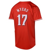 Dane Myers Youth Cincinnati Reds Alternate Jersey - Red Limited
