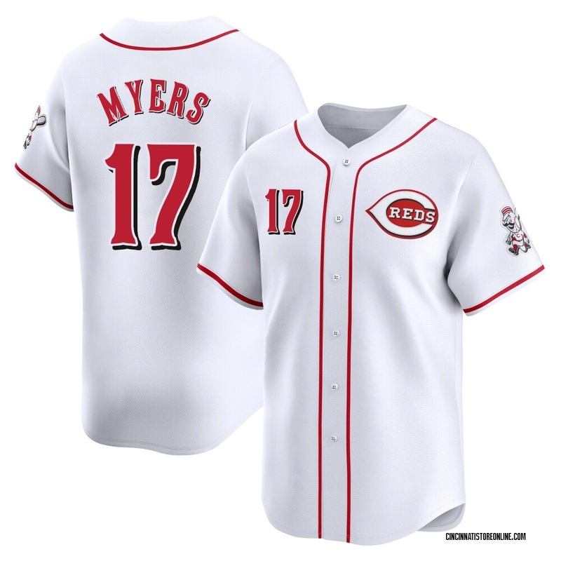 Dane Myers Youth Cincinnati Reds Home Jersey - White Limited