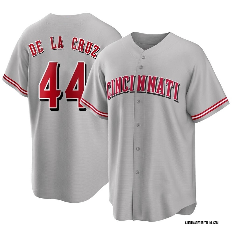 Elly De La Cruz Men's Cincinnati Reds Road Jersey - Gray Replica