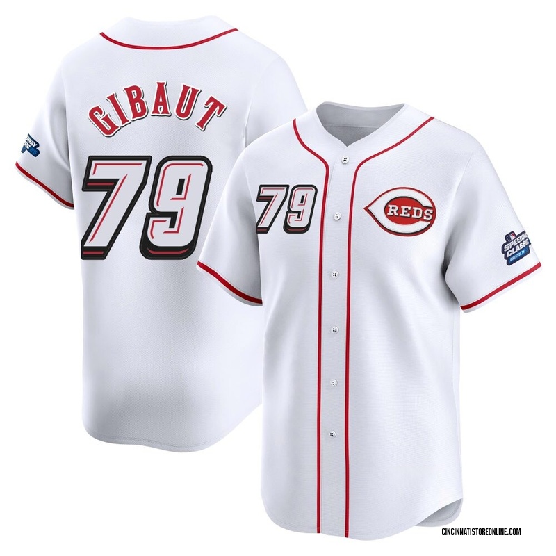 Ian Gibaut Men's Cincinnati Reds 2025 Speedway Classic Alternate Jersey - White Limited