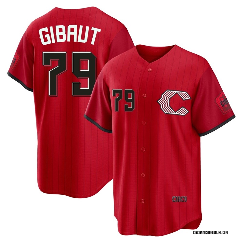 Ian Gibaut Men's Cincinnati Reds 2026 City Connect Stadium Jersey - Red Limited