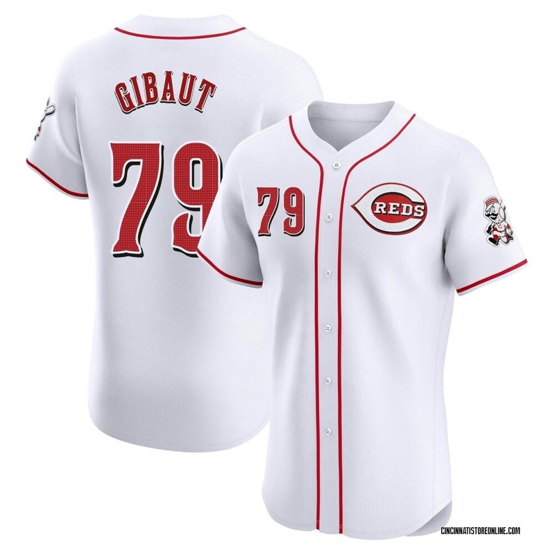 Ian Gibaut Men's Cincinnati Reds Home Jersey - White Elite