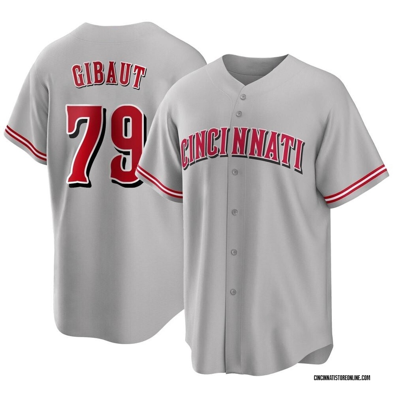 Ian Gibaut Men's Cincinnati Reds Road Jersey - Gray Replica