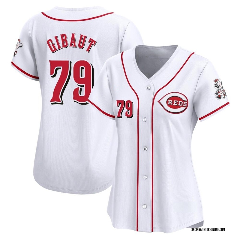 Ian Gibaut Women's Cincinnati Reds Home Jersey - White Limited