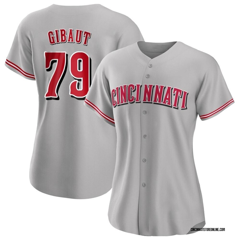 Ian Gibaut Women's Cincinnati Reds Road Jersey - Gray Replica