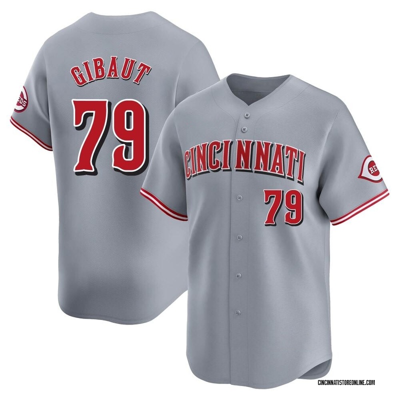 Ian Gibaut Youth Cincinnati Reds Away Jersey - Gray Limited