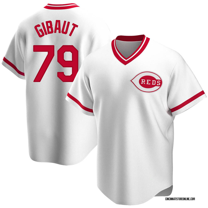 Ian Gibaut Youth Cincinnati Reds Home Cooperstown Collection Jersey - White Replica