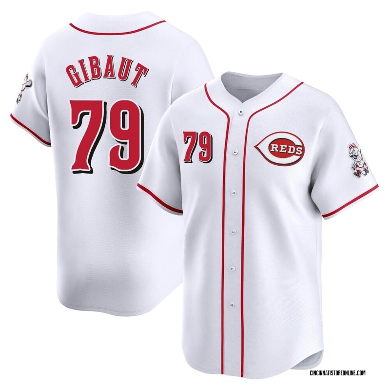 Ian Gibaut Youth Cincinnati Reds Home Jersey - White Limited