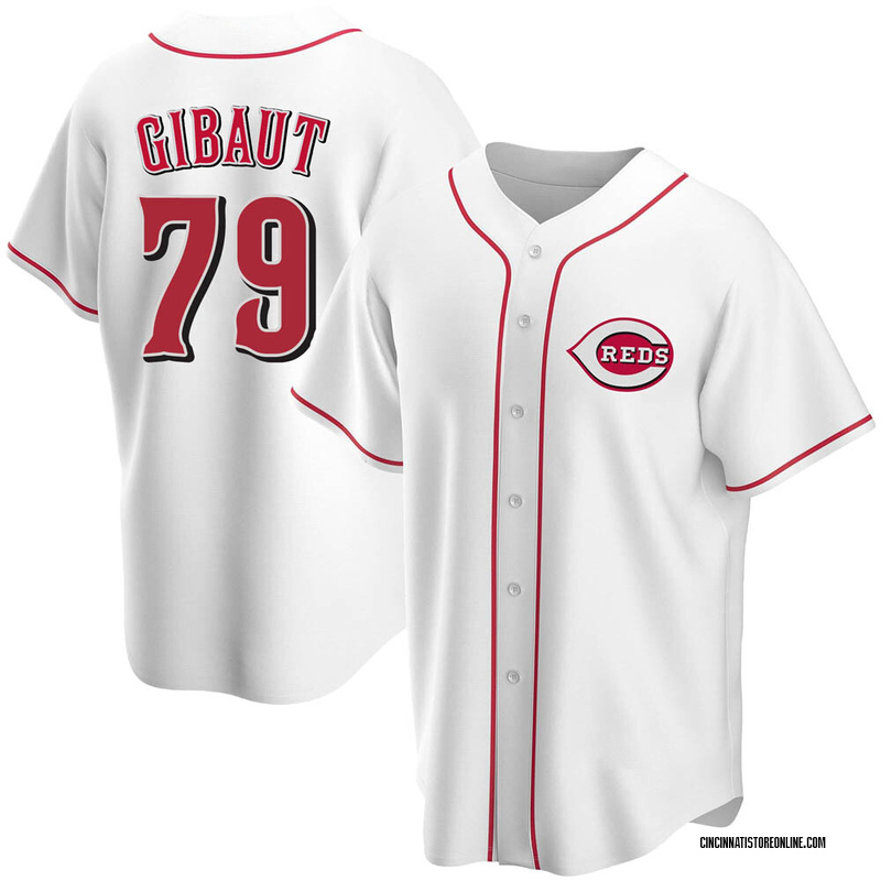 Ian Gibaut Youth Cincinnati Reds Home Jersey - White Replica
