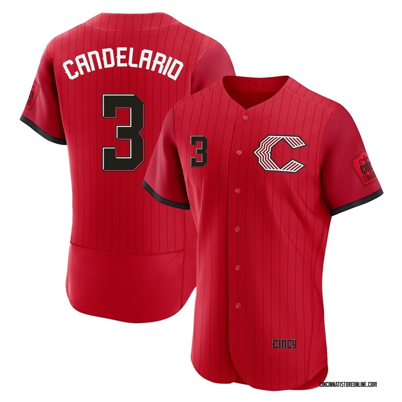 Jeimer Candelario Men's Cincinnati Reds 2026 City Connect Stadium Jersey - Red Authentic