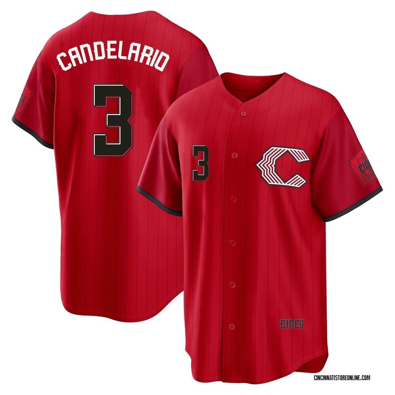 Jeimer Candelario Youth Cincinnati Reds 2026 City Connect Stadium Jersey - Red Limited
