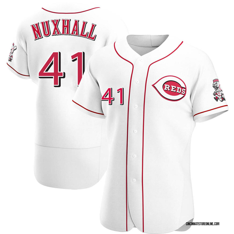 Joe Nuxhall Men's Cincinnati Reds Home Jersey - White Authentic