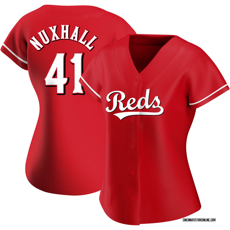 Joe Nuxhall Women's Cincinnati Reds Alternate Jersey - Red Authentic