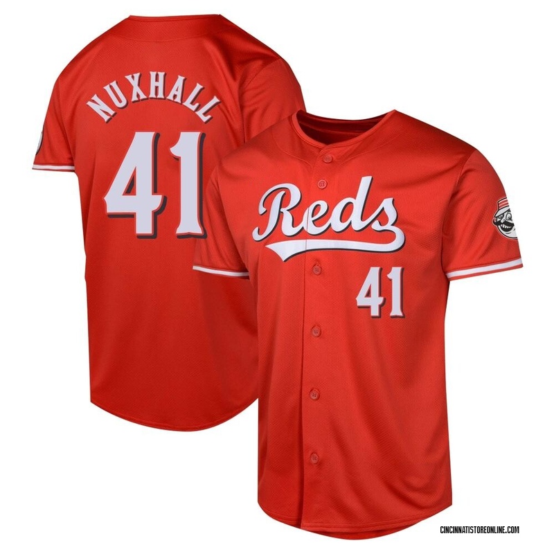 Joe Nuxhall Youth Cincinnati Reds Alternate Jersey - Red Limited