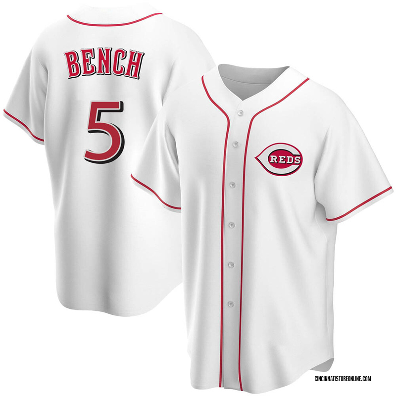 Authentic Majestic 46 XL CINCINNATI REDS GRAY JOHNNY BENCH ON FIELD Jersey